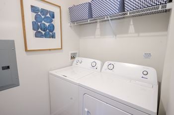 Washer dryer in unit